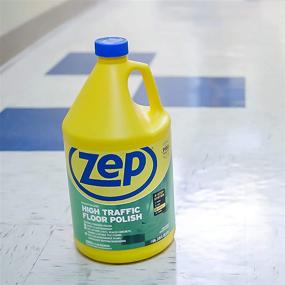 img 1 attached to 📦 Zep High Traffic Floor Polish - 128 oz (ZUHTFF128) - Clear & Green