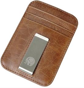 img 4 attached to 🕰️ Timeless Vintage Leather Wallet with Advanced Pocket Blocking