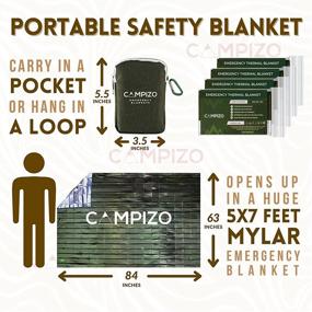 img 1 attached to 🔥 Stay Warm and Protected with CAM2 Thermal Mylar Space Blankets
