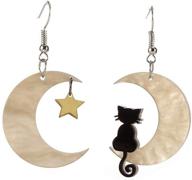 dangle earrings acrylic animal jewelry cream logo