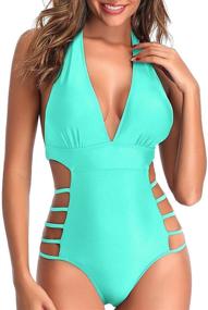 img 4 attached to Tempt Me Swimsuit Cutout Swimwear Women's Clothing and Swimsuits & Cover Ups