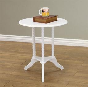 img 2 attached to 🏠 Frenchi Home Furnishing Round End Table: Stylish and Functional Furniture for Every Room