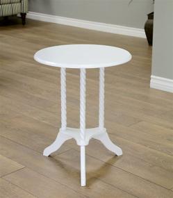 img 4 attached to 🏠 Frenchi Home Furnishing Round End Table: Stylish and Functional Furniture for Every Room