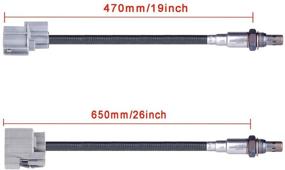 img 3 attached to 🚗 Набор датчиков кислорода SCITOO O2 для Acura CL MDX TL | Honda Accord Civic Odyssey Pilot Prelude | Isuzu Oasis - Вверх Вниз SG336 SG1861 - 2 шт.