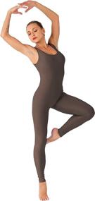 img 4 attached to 🤸 Stylish and Comfortable Sleeveless Tank Unitard Jumpsuit - Perfect for Gymnastics and Dance