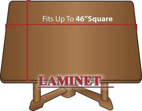 img 2 attached to 🍽️ LAMINET Stretchable Table Cover with Elastic Band