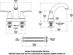 img 3 attached to 🚽 Lavatory Handles for Lexdale Bathroom Centerset Faucet