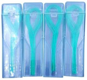 img 2 attached to Dental Floss Threader for Crown, Brace, Bridge & Implants - Pack of 140, 4pcs