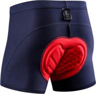 mucubal men's 3d padded cycling shorts: mtb bike bicycle undershorts for enhanced comfort logo