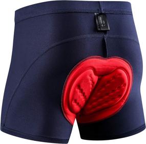 img 4 attached to MUCUBAL Men's 3D Padded Cycling Shorts: MTB Bike Bicycle Undershorts for Enhanced Comfort