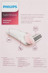 img 2 attached to 🪒 Philips Satinshave Advanced Women's Cordless Electric Shaver BRL140/51 - White and Pink Hair Removal