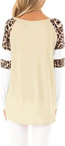 img 3 attached to Topstype Womens Sleeve Elegant Leopard Outdoor Recreation and Hiking & Outdoor Recreation Clothing