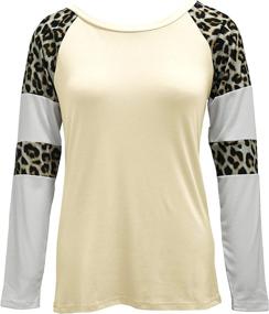 img 1 attached to Topstype Womens Sleeve Elegant Leopard Outdoor Recreation and Hiking & Outdoor Recreation Clothing