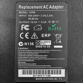 img 1 attached to 🔌 Dell Alienware Charger 185W - 19.5V 9.5A Power Adapter for Dell Alienware 17 R3/15 R3/15 R2/X51 R2/13/14/M17X/M15X/M14X/X51, Dell Precision M4600/M4700/M4800/M6400/M6500/M6600/M6700