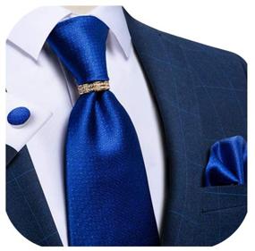 img 4 attached to 👔 DiBanGu Formal Necktie Set with Pocket Cufflinks