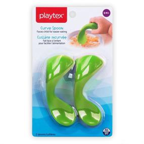 img 4 attached to 🥄 Playtex Baby Curve Early Self-Feeding Spoons, Right-Handed, Pack of 2