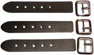 premium leather kilt strap and buckle set - 3-pack, 1 inch wide logo