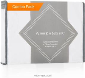img 3 attached to Enhanced Bed Protection Set: WEEKENDER Combo Pack - Waterproof Mattress Protector + 2 Pillow Protectors - Hypoallergenic - California King