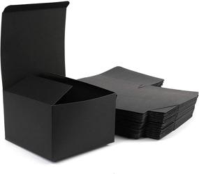 img 1 attached to 30 Pack of Black Cardboard Gift Boxes for Party Favors