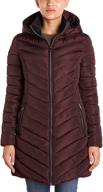 stay warm in style 🧥 with nanette lepore women's long puffer coat logo