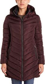 img 2 attached to Stay warm in style 🧥 with Nanette Lepore Women's Long Puffer Coat