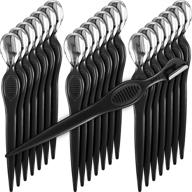 black 21-piece eyebrow razors shaver: precision facial razor for trimming, makeup & face care logo