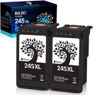 🖨️ hbo topmae remanufactured ink cartridge replacement for canon pg-245 pg-243 243xl 245xl black for canon pixma ts3320 tr4527 ts3520 mg2522 tr4520 mg2525 ts3322 mx490 printer (set of 2 black cartridges) logo