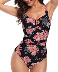 img 3 attached to Tempt Me Vintage Control Bathing Women's Clothing in Swimsuits & Cover Ups