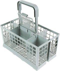 img 1 attached to 🍴 Grey Cutlery Silverware Basket Holder for Dishwashers - Qualtex Universal, 240mm x 140mm x 240mm