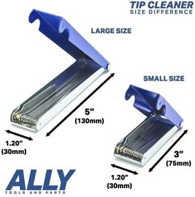 img 2 attached to 🔧 Ultimate 13 Wire Oxy-Acetylene Tip Cleaner Set for Welding, Cutting, and More - ALLY Tools Professional Large and Small Kit