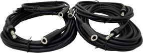 img 4 attached to 🔌 Bundle of 1/4 Inch Extension Cables: 6ft, 10ft, 15ft, and 25ft Male to Female Extensions by Your Cable Store