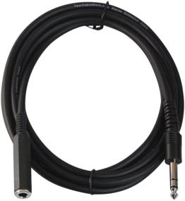 img 1 attached to 🔌 Bundle of 1/4 Inch Extension Cables: 6ft, 10ft, 15ft, and 25ft Male to Female Extensions by Your Cable Store