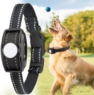 🐶 ropetty dog bark collar: rechargeable no shock anti-barking device with beep vibration, adjustable sensitivity, waterproof - training for small medium large dogs - black collars logo