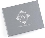 📔 silver 25th anniversary guest book by hortense b. hewitt: 7.5 x 5.75-inch elegant keepsake for celebrating milestone events logo