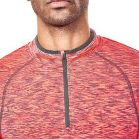 img 3 attached to Lightweight Men's Quarter Zip Pullover: 1/4 Zip Running Top