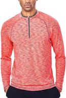 lightweight men's quarter zip pullover: 1/4 zip running top логотип