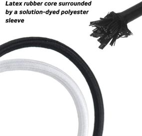 img 3 attached to 🎨 SourceTon 2 Pack Elastic Cord Stretch String: 2 mm, 5/64 Inch (Black & White, 55 Yard) - Ideal for Crafts, Hair Ties, and Home Uses