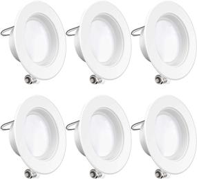 img 4 attached to 🔆 Sunco Lighting 6-Pack 4 Inch LED Recessed Downlight: Dimmable, Energy Efficient, Easy Installation - UL + Energy Star Certified