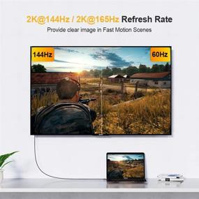 img 1 attached to CableCreation USB C to DisplayPort Cable 6FT 4K@60Hz, 2K@165Hz, 2K@144Hz - Thunderbolt 3 Compatible for MacBook Pro/Air, iMac, iPad Pro 2020, XPS 15/13, Galaxy S20, S10