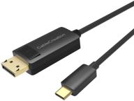 cablecreation usb c to displayport cable 6ft 4k@60hz, 2k@165hz, 2k@144hz - thunderbolt 3 compatible for macbook pro/air, imac, ipad pro 2020, xps 15/13, galaxy s20, s10 logo