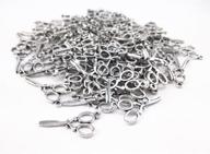 🔧 vintage scissors shape metal charms: perfect diy craft jewelry making accessory - 100pcs, 1.2" l x 0.5" w logo