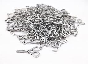 img 3 attached to 🔧 Vintage Scissors Shape Metal Charms: Perfect DIY Craft Jewelry Making Accessory - 100pcs, 1.2" L X 0.5" W