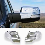 🔆 enhance your 2019-2020 dodge ram 1500 with youngercar mirror covers – chrome abs rearview side mirror caps with turn signal (2pcs) logo