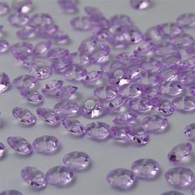 img 4 attached to 💜 ZKC 4.5mm 10000PCS Purple Crystal Acrylic Diamond Vase Fillers Beads - Perfect for Wedding Centerpiece, Table Scatter, Shower, Party Decorations