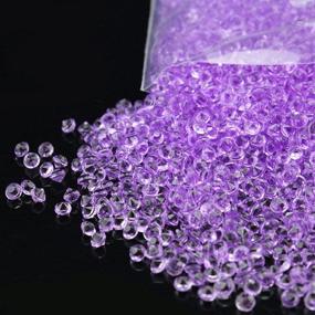 img 2 attached to 💜 ZKC 4.5mm 10000PCS Purple Crystal Acrylic Diamond Vase Fillers Beads - Perfect for Wedding Centerpiece, Table Scatter, Shower, Party Decorations