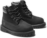 👟 стильные и прочные: детские кроссовки timberland premium waterproof k black nubuck логотип