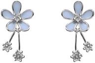 sluynz sterling silver earrings flowers girls' jewelry logo