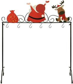 img 3 attached to FORUP Christmas Stocking Holder Hangers Seasonal Decor for Stockings & Holders