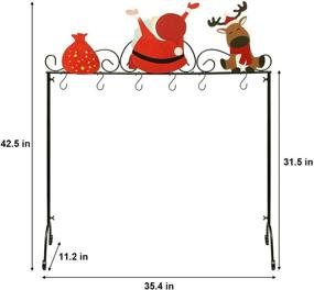 img 2 attached to FORUP Christmas Stocking Holder Hangers Seasonal Decor for Stockings & Holders