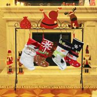 forup christmas stocking holder hangers seasonal decor for stockings & holders logo